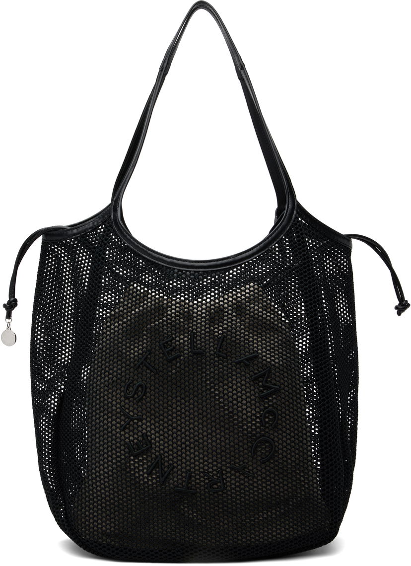 сумка-тоут Stella McCartney Stella McCartney Logo Mesh Tote чорний | 7B0170WP0595