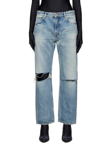Джинси Balenciaga Buckle Jeans Бірюзовий | 745149 TDW14