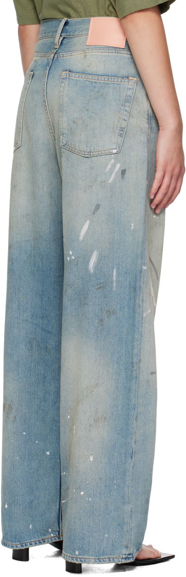 Джинси Acne Studios Acne Studios 1981 U Paint Splatter Jeans Синій | C00096-, 2