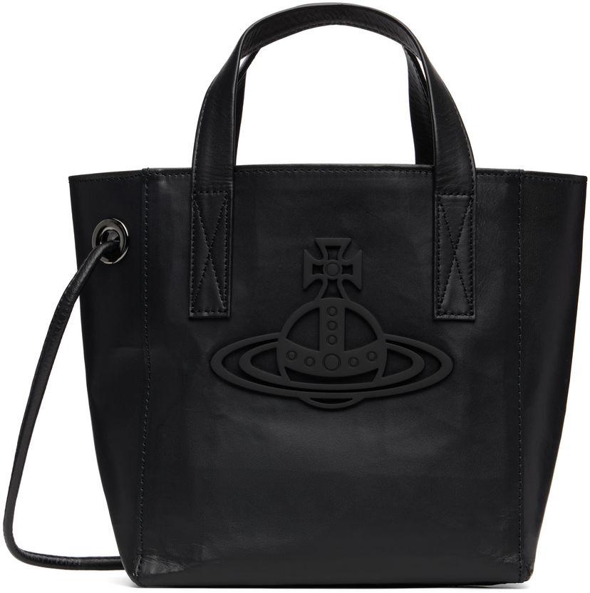 сумка-тоут Vivienne Westwood Vivienne Westwood Sarah Small Leather Tote чорний | 4D030006U-L00AN-
