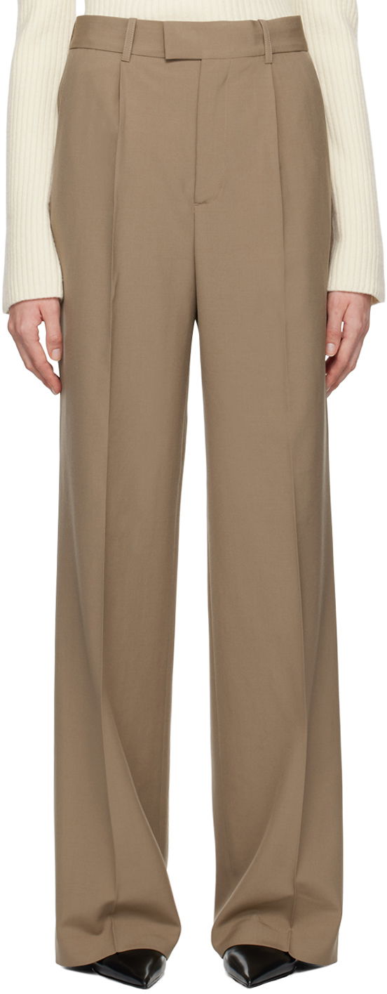 Штани Róhe Relaxed Single Pleated Trousers Коричневий | 413-30-158