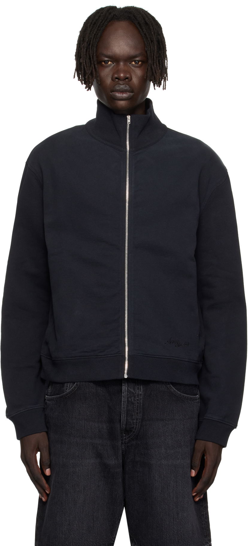 Світшоти Acne Studios Acne Studios Zip-Up Sweatshirt чорний | CI0200-