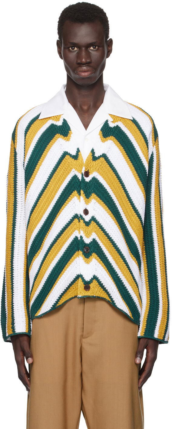 Cветр Marni Chevron Cardigan Різнокольоровий | CDMG0132Q1 UFCB27