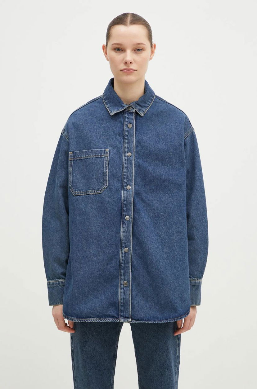 Сорочка Ksubi Oversized Longsleeve Denim Shirt Синій | WPF24SH007