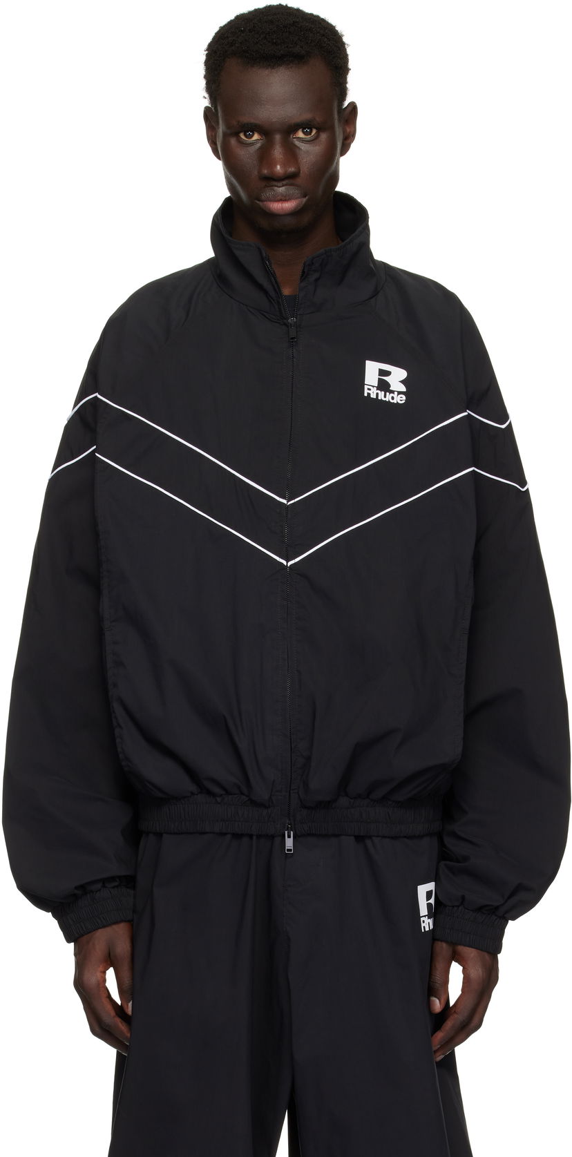 Вітровка Rhude Rhude Piping Raglan Track Jacket чорний | RHPS25JA01005