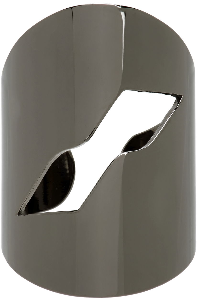 Кільце We11done Logo Motif Ring Металік | WD-AJ1-22-706-U-DG