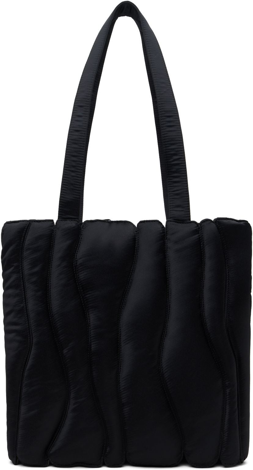 сумка-тоут Collina Strada Collina Strada Satin Caterpillar Tote Bag чорний | XX9024
