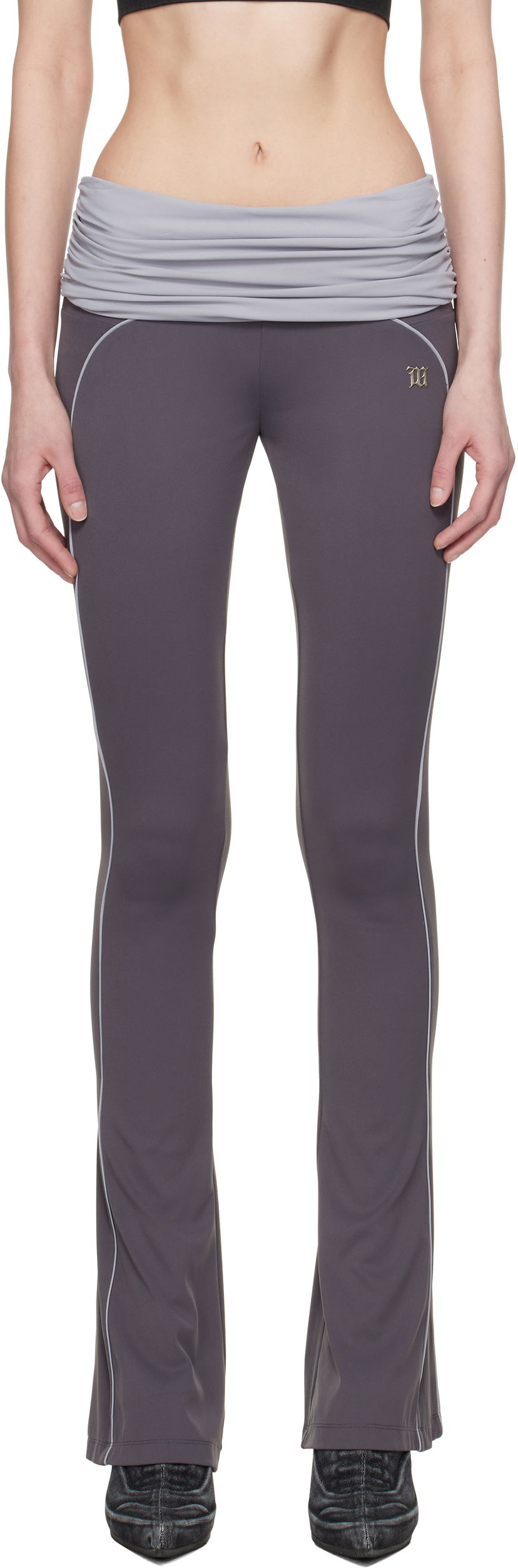 Легінси MISBHV MISBHV Flared Wrapped Sport Pants Сірий | 250W309
