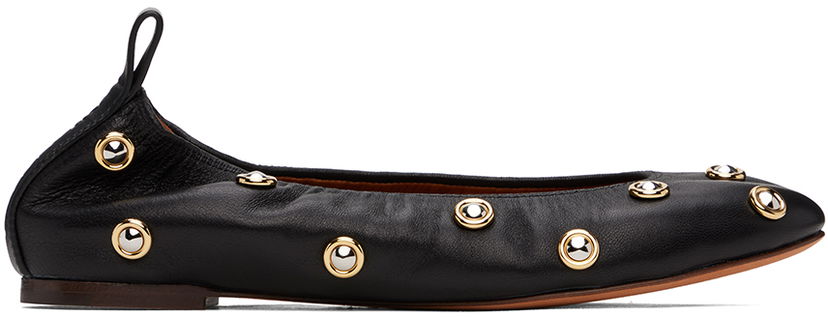 Одяг LANVIN Lanvin Studs Ballerina Flats чорний | FW-BAMB02-BIST-E24
