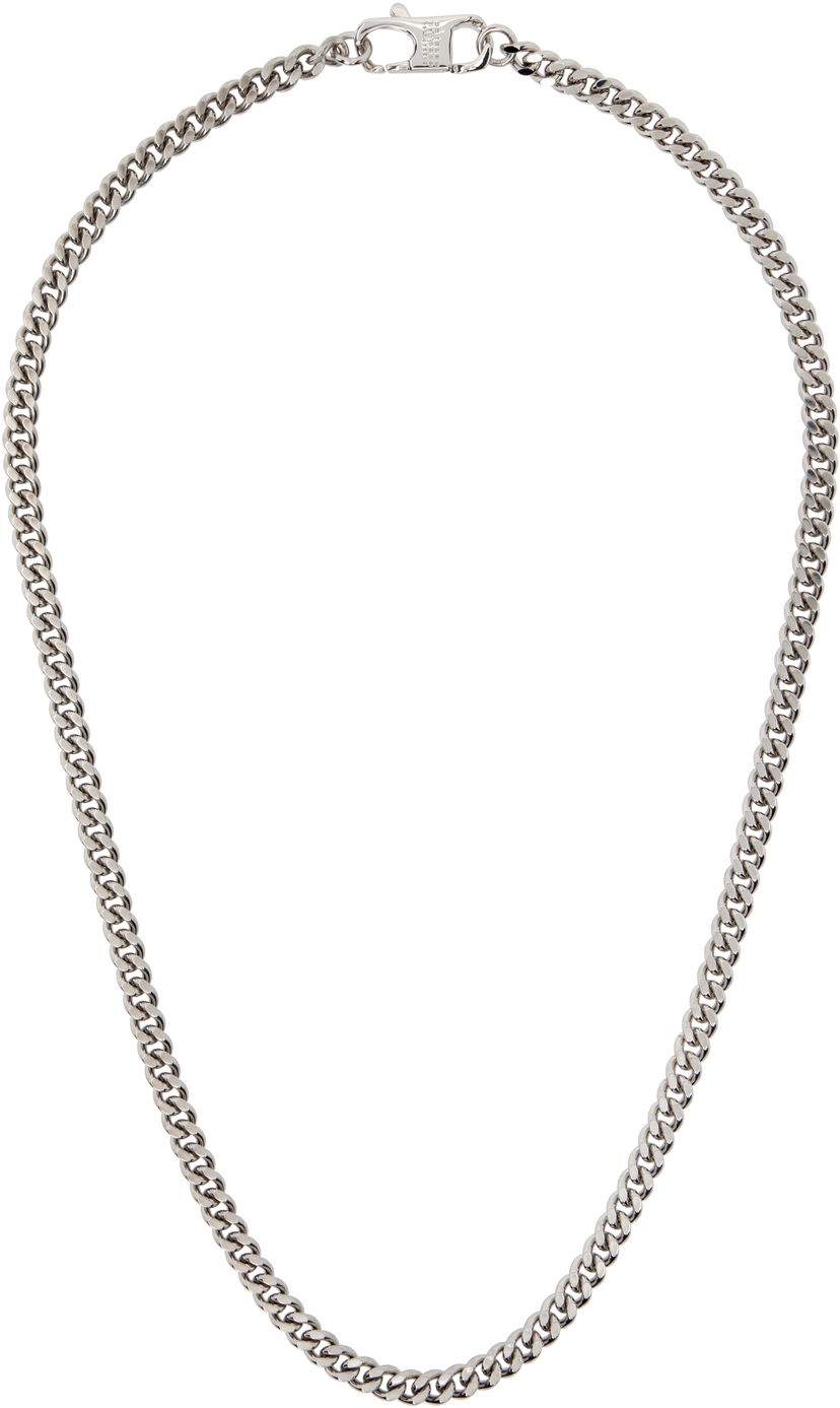 Кольє Maison Margiela MM6 Maison Margiela Silver-Tone Curb Chain Necklace Металік | SM6UU0083 SV0235