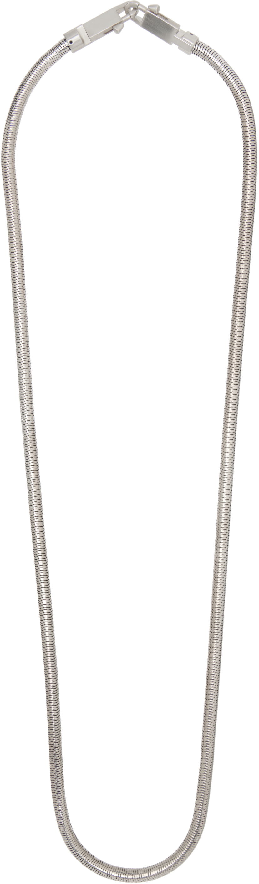 Кольє Rick Owens Rick Owens Snake Chain Crossbody Strap Металік | RA01E0699 MET