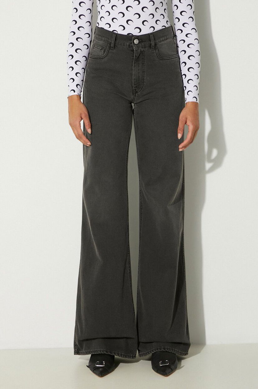 Джинси Coperni Wide Leg High-Waisted Denim Pants Сірий | COPP95F2004