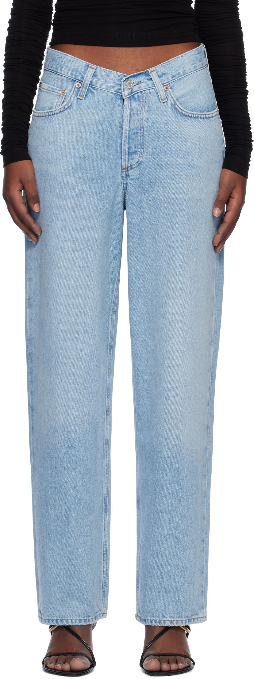 Джинси AGOLDE AGOLDE V-Waist Baggy Jeans Синій | A208-1765