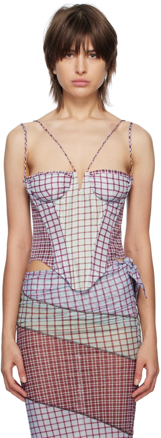 плаття Miaou Miaou Hannah Jewett Apex Corset Top Фіолетовий | 7046TAFBRS