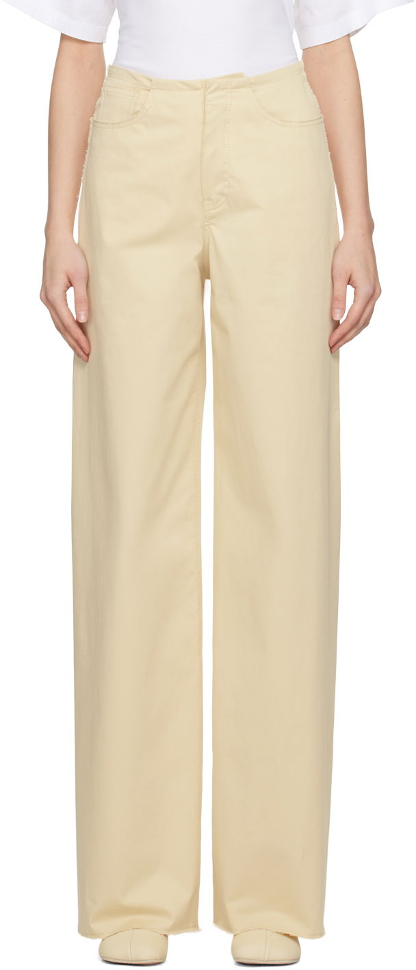 Штани Maison Margiela MM6 Five-Pocket Trousers Жовтий | S52KA0482 S54452