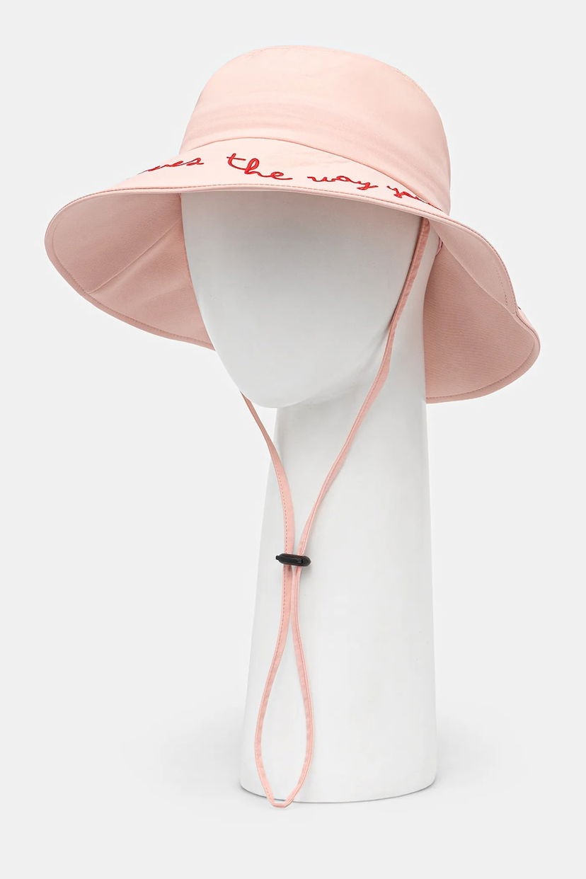 Капелюх Fiorucci Fiorucci Embroidered Bucket Hat Рожевий | U01FPAHA136NY01PN02