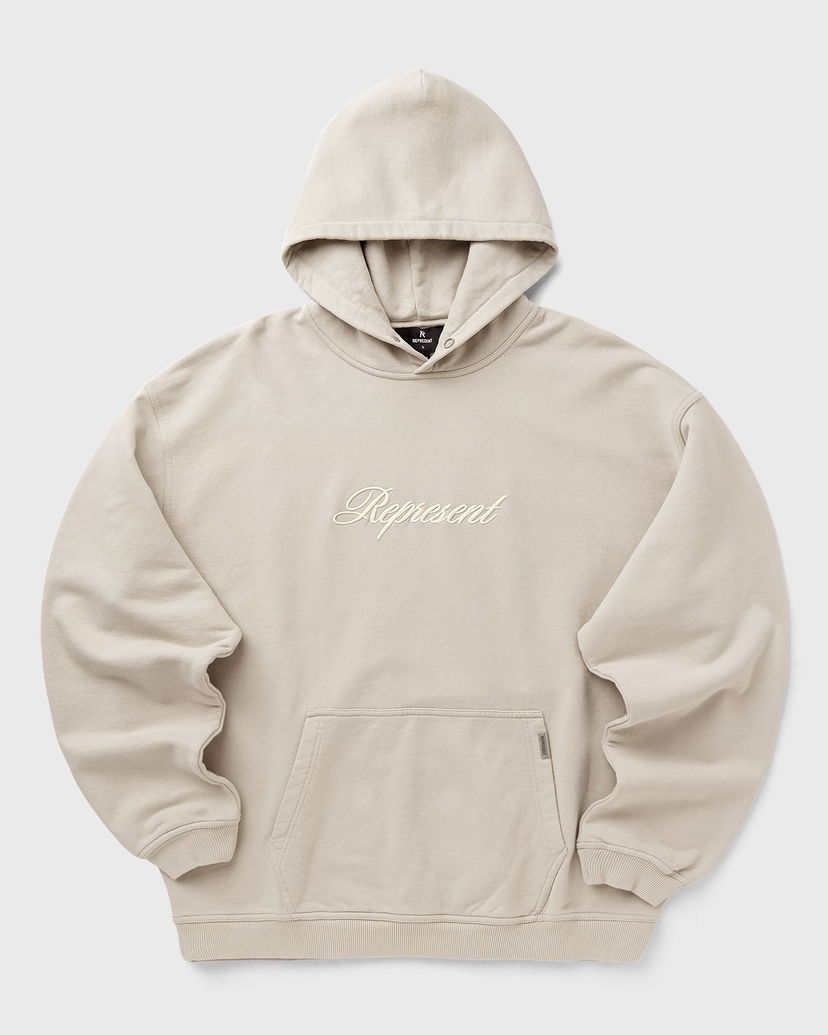 Світшоти Represent Clo Represent Script Logo Hoodie бежевий | MLM100028-25