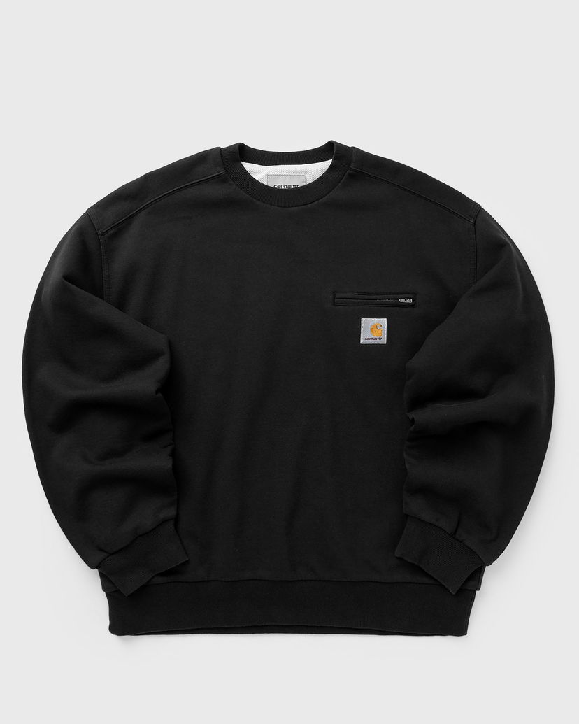 Світшоти Carhartt WIP Detroit Crewneck Sweatshirt with Chest Pocket чорний | I035547-89.06