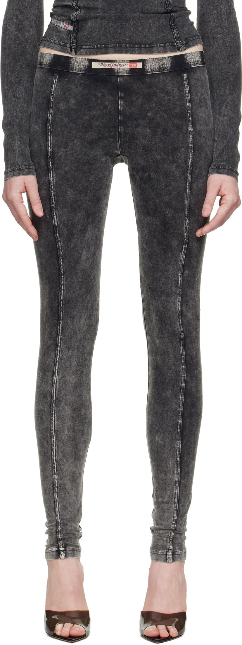 Легінси Diesel Diesel Athena-Dnm Leggings Сірий | A17571 0SHAN