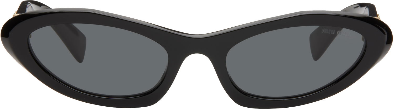 Сонцезахисні окуляри Miu Miu Miu Miu Pointed Cat Eye Acetate Sunglasses чорний | 0MU 09YS 8056597886314, 0