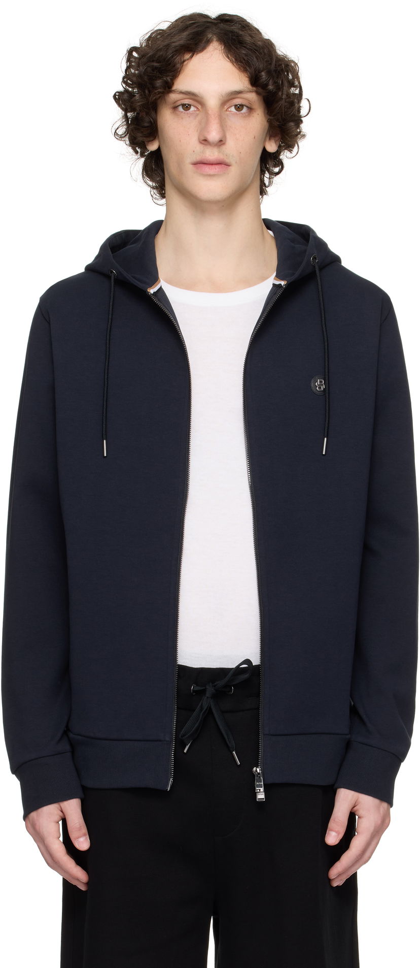Світшоти BOSS BOSS Zip Hoodie темно-синій | 50520303