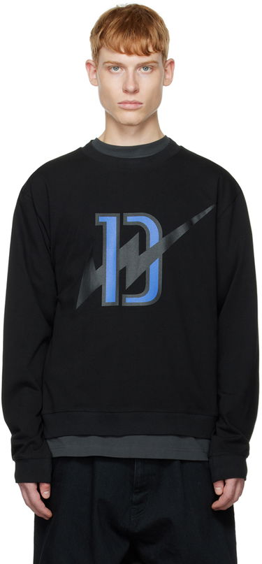 Світшоти We11done Thunder Graphic Sweatshirt чорний | WD-TS3-22-808-U-BK, 0