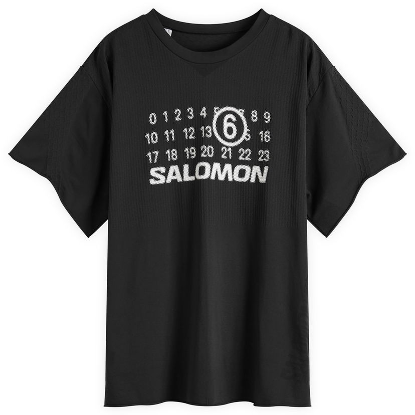 Футболка Maison Margiela MM6 Maison Margiela x Salomon Logo T-Shirt, Size Large чорний | S52GC0345M20101900