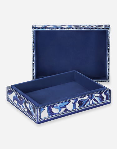 Домашній декор Dolce & Gabbana Dolce & Gabbana Large Decorated Plexiglass Box Onesize Синій | TCC201TCAMYUB008, 3