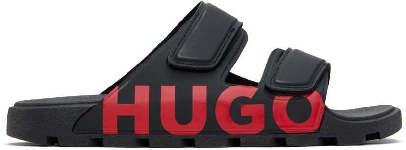 Кросівки та взуття BOSS Hugo Double-Touch Closure Logo Sandals чорний | 50542042