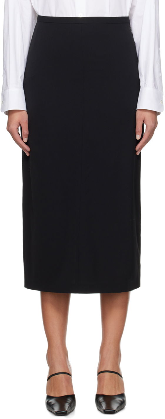 Спідниця The Row Matias Midi Skirt чорний | 5485-W1973