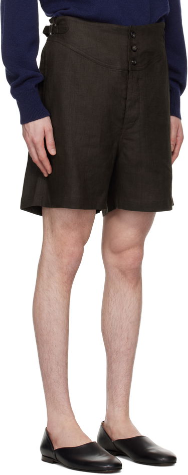 Шорти Bode Bode Linen Cot Shorts Коричневий | MRS25BT056, 1