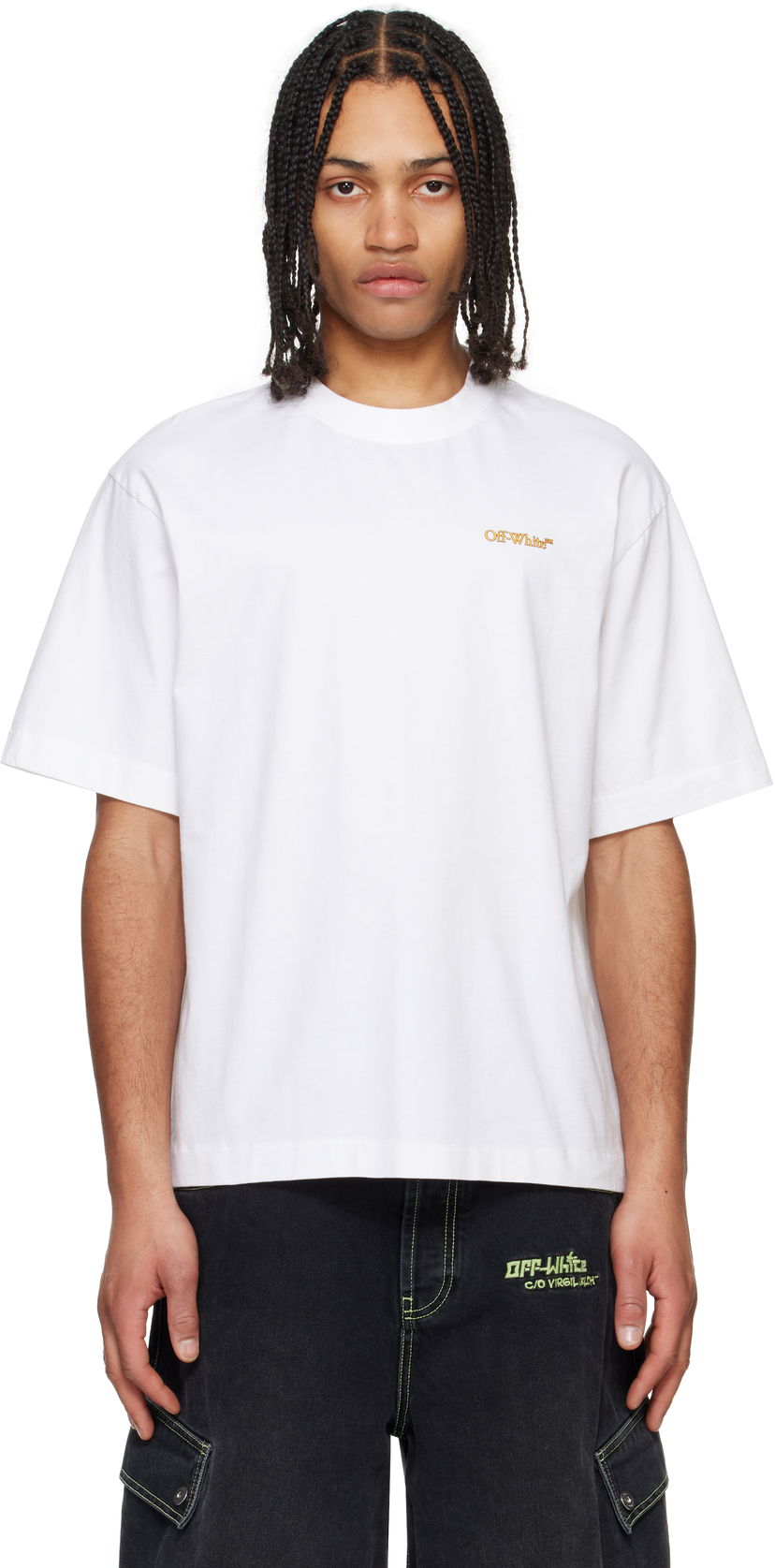 Футболка Off-White Off-White Tape Arrow T-Shirt білий | OMAA120S25JER00D0122