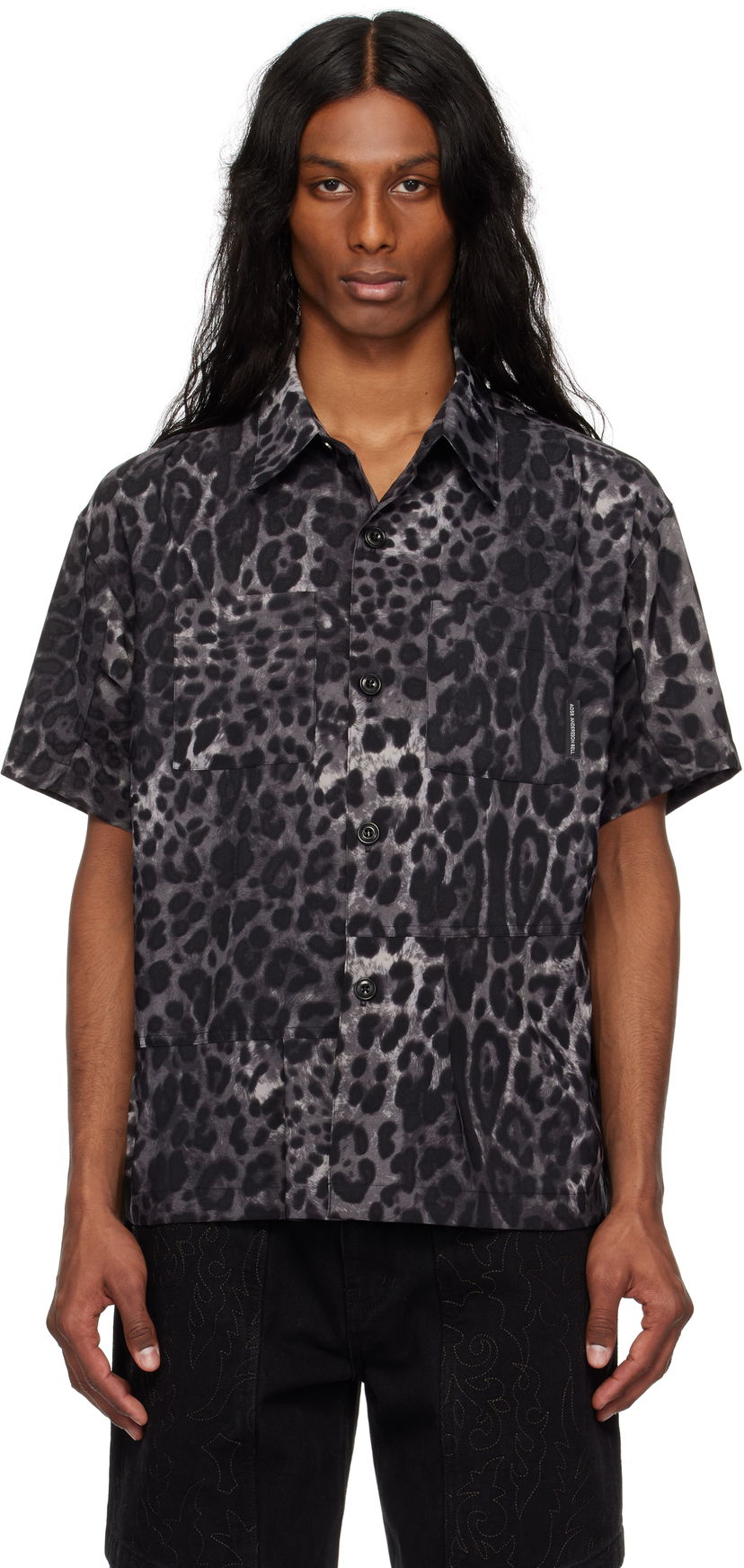 Сорочка Andersson Bell Andersson Bell Leopard Print Shirt чорний | atb1277m