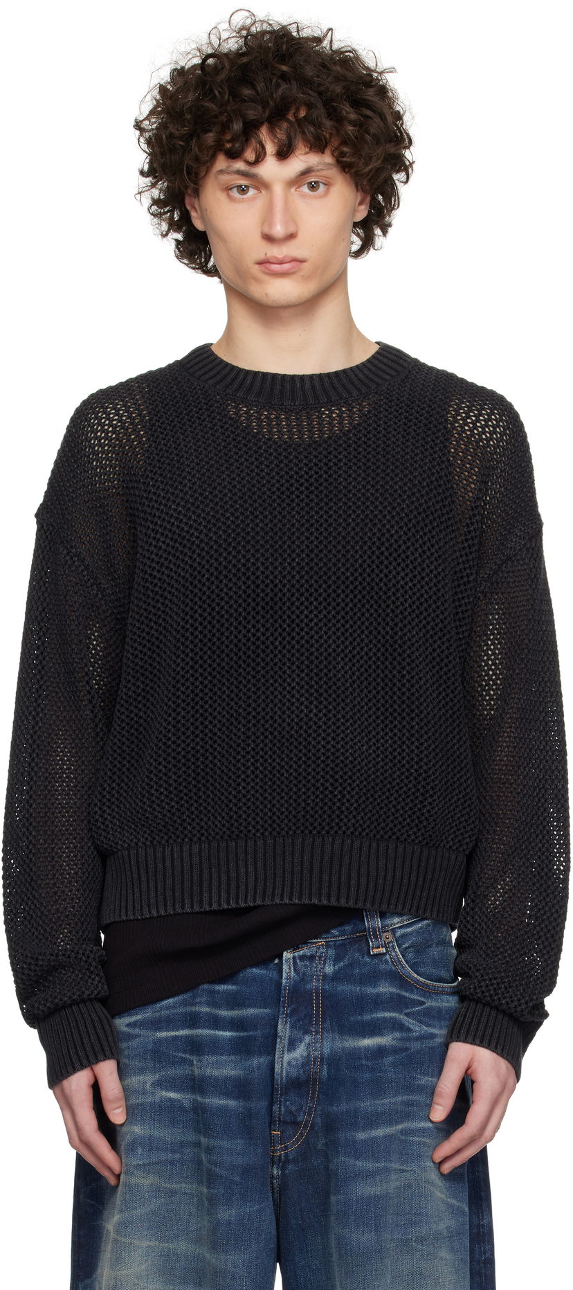 Cветр Represent Clo Represent Open Gauge Knit Sweater чорний | MLM3821
