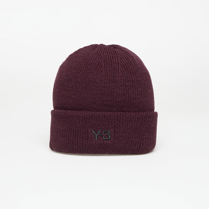 Шапка Y-3 Cl Beanie Shadow Maroon Universal Бордовий | KC0446