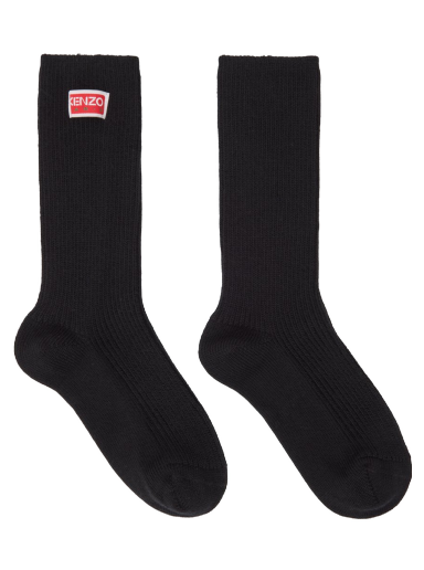 Шкарпетки KENZO Paris Tag Socks чорний | FD68SU180KSA