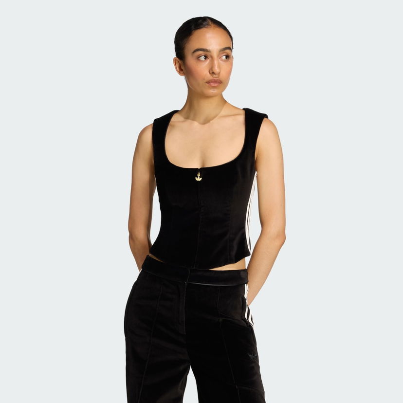 Безрукавка adidas Performance Velvet Corset Top Adidas Originals чорний | KF4693