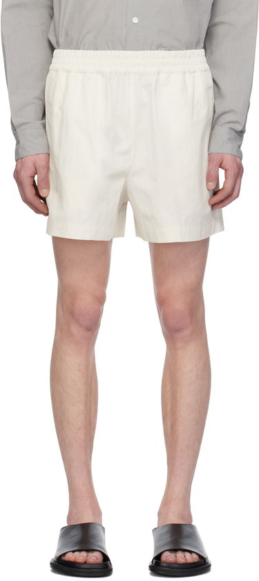 Шорти Studio Nicholson Studio Nicholson Elio Relaxed Fit Shorts білий | ELIO SNM - 1275, 0