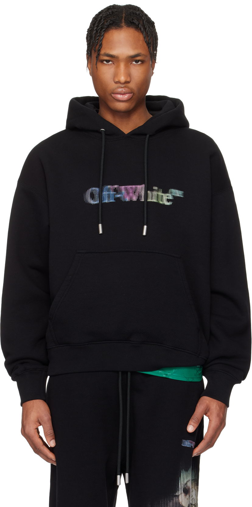 Світшоти Off-White Off-White S. Matthew Hoodie чорний | OMBB085S25FLE00V1084