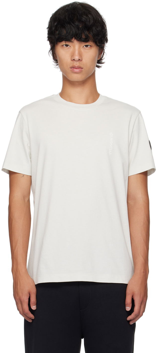 Футболка Moncler Gray Garment-Washed T-Shirt Сірий | J20918C0001589A17