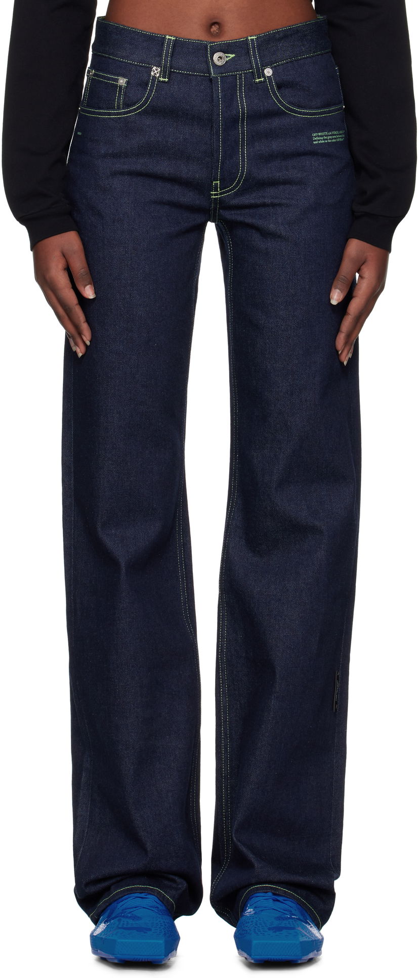 Джинси Off-White Off-White Susy Jeans Синій | OWYA069S25DEN0014614
