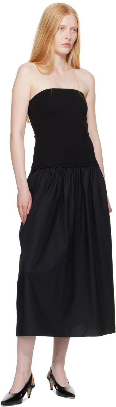 плаття rag & bone rag & bone Irina Mixed-Media Midi Dress чорний | WAC25P3017D817, 3