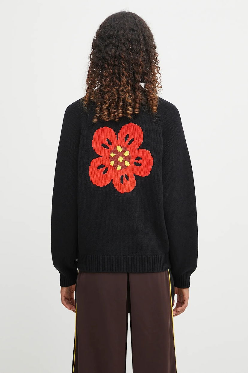 Cветр KENZO Kenzo Boke Flower Placed Cardigan чорний | FF62CA7063LA