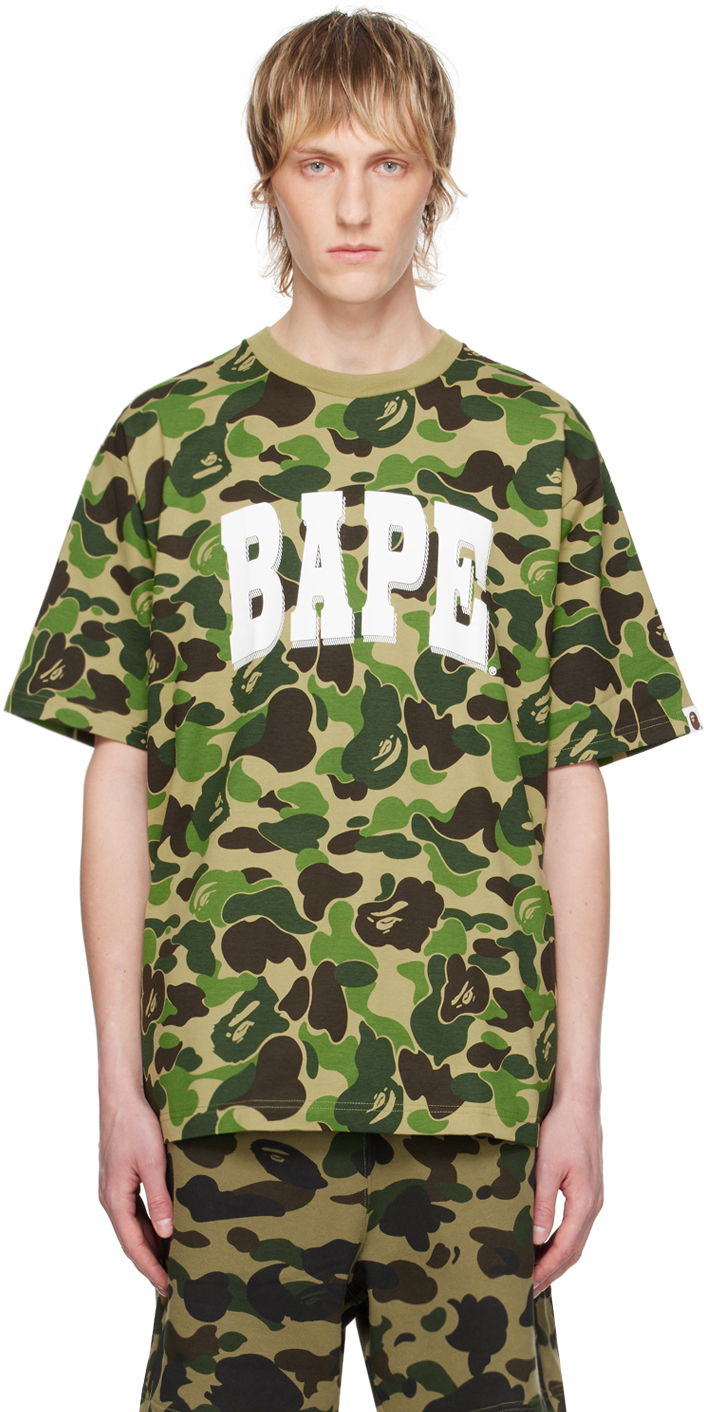Футболка BAPE BAPE Khaki ABC Camo T-Shirt Зелений | 001CSK301007M