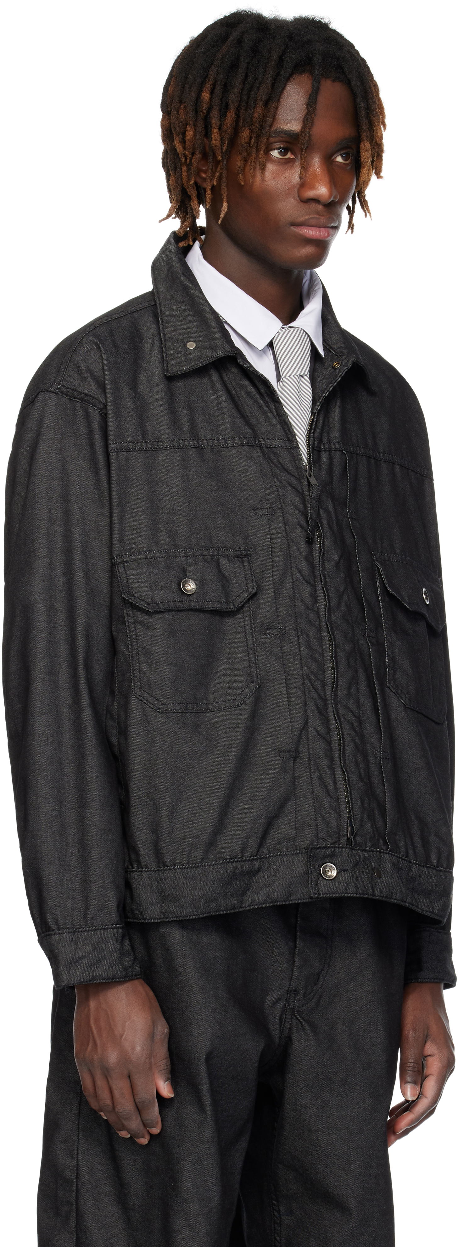 Куртка Engineered Garments Engineered Garments Trucker Denim Jacket чорний | 25S1D007, 1