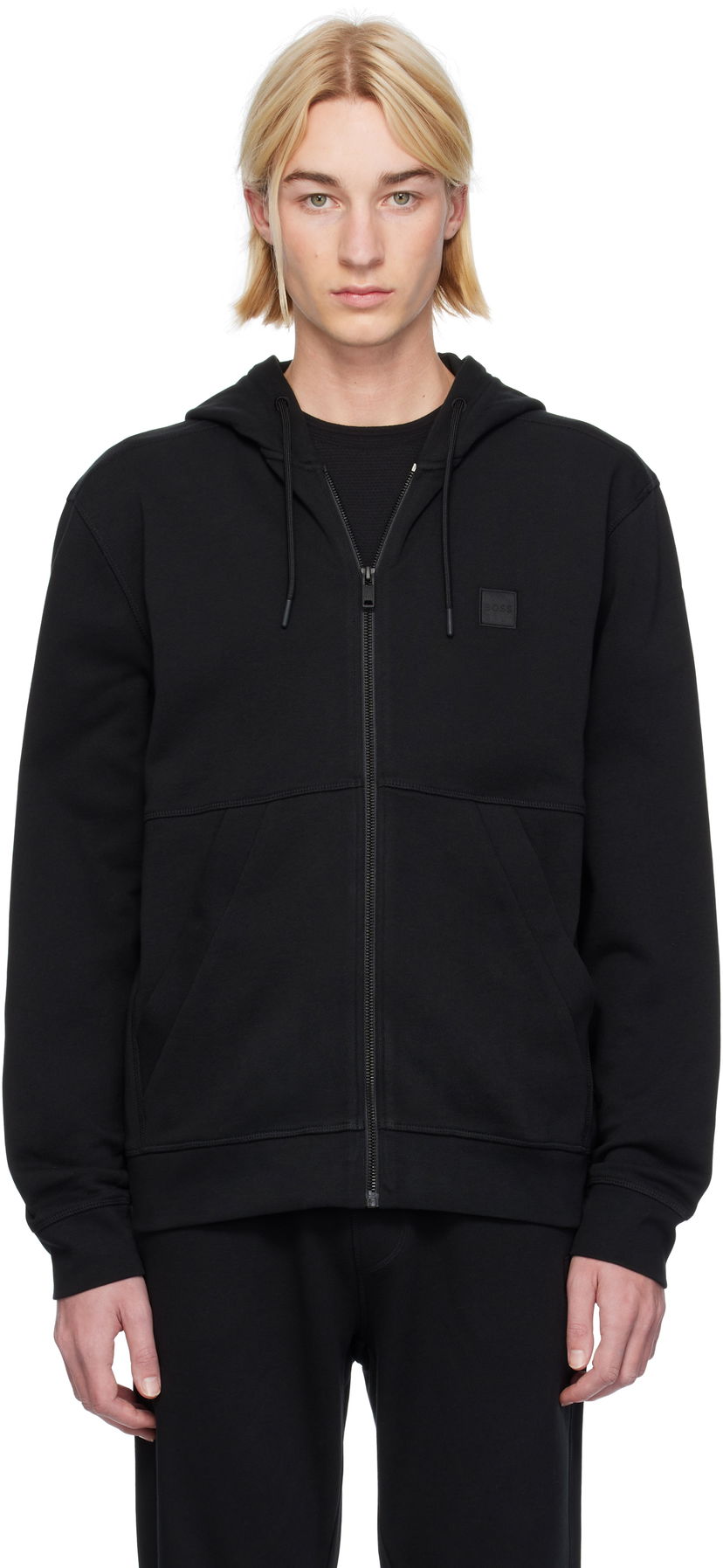 Світшоти BOSS Zip Up Hoodie чорний | 50508578
