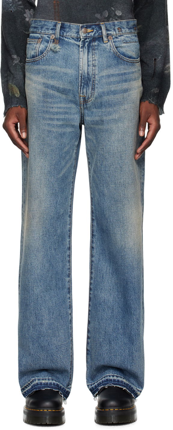 Джинси R13 R13 D'Arcy Loose Fit Jeans Синій | R13MD038-D213C