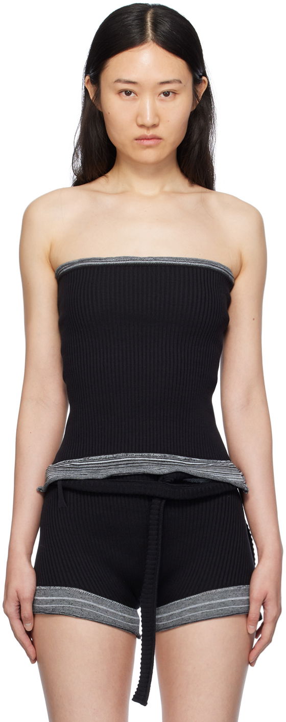 Безрукавка Ottolinger Ottolinger Fringes Tube Top чорний | 708602