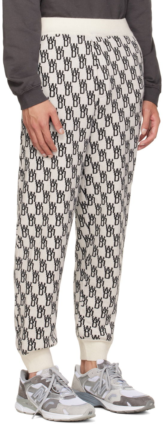 Спортивні штани We11done Patterned Tapered Lounge Pants білий | WD-KP9-20-102-U-IV, 1