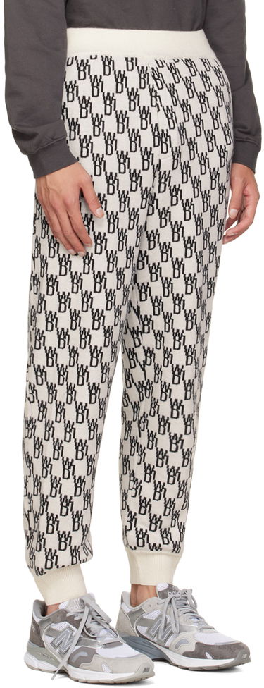 Спортивні штани We11done Patterned Tapered Lounge Pants білий | WD-KP9-20-102-U-IV, 1